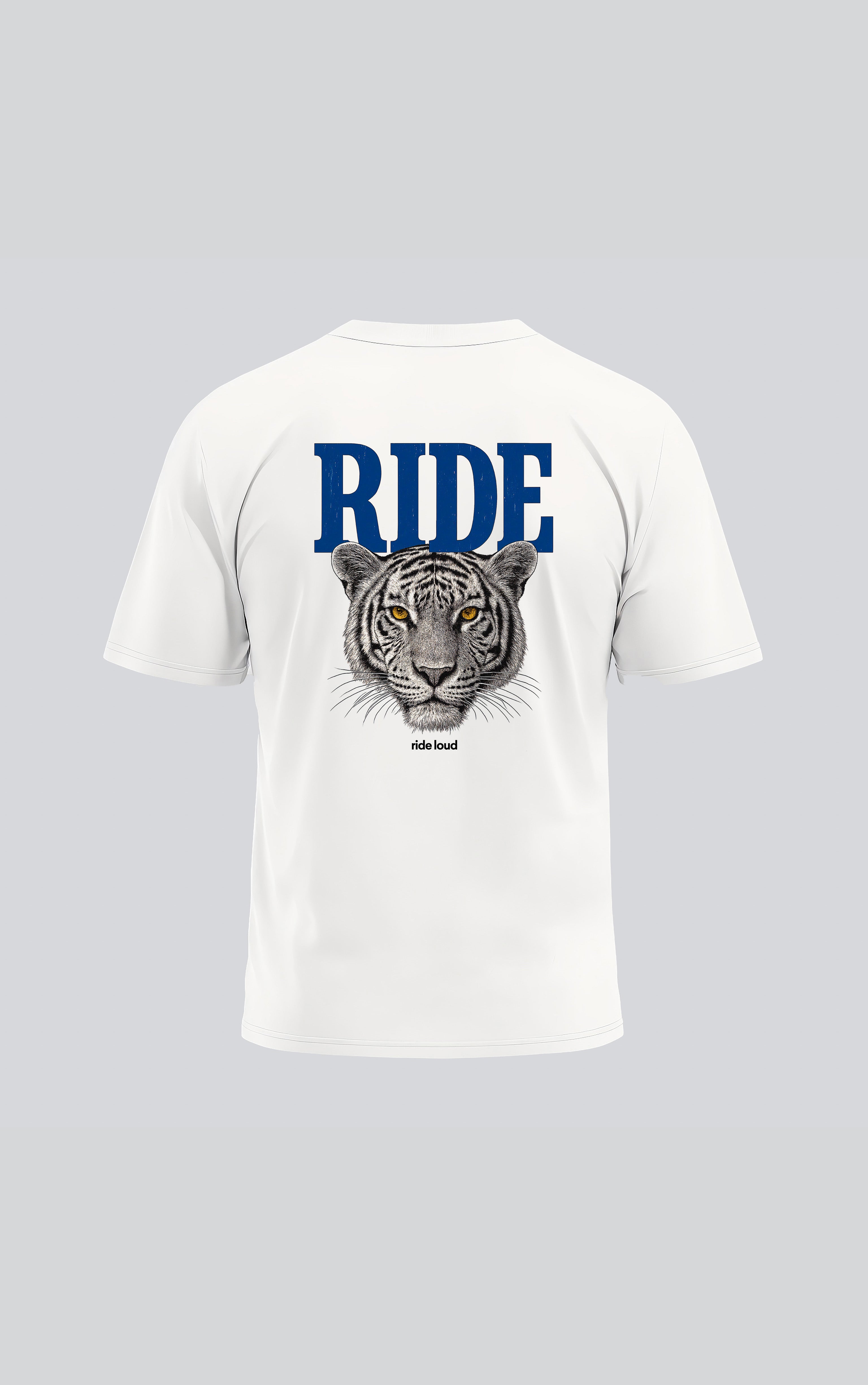 Ride Loud – Bela Muška Oversized Streetwear Majica